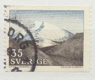 [Mountain Scenery and Uppsala Cathedral, type GS]