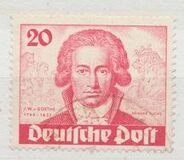 [The 200th Anniversary of the Birth of Johann Wolfgang von Goethe - Poet, tegund R]