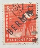 [BERLIN in Black Overprint on "Allied Occupation Zone" Stamps, veids A2]