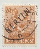 [BERLIN in Black Overprint on "Allied Occupation Zone" Stamps, veids A8]