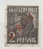 [BERLIN in Red Overprint on "Allied Occupation Zone" Stamps, 類型 B]