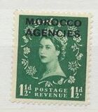 [Great Britain Postage Stamps Overprinted "MOROCCO AGENCIES", type S2]