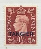 [King George VI - Great Britain Postage Stamps Overprinted "TANGIER", type F2]