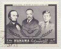 [Airmail - International Year of Human Rights and the 20th Anniversary of Universal Declaration of Human Rights by the UN, type BL]