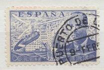 [Airmail - Juan di la Cierva - Different Perforation - Stoneprint from F.N.M.T, type LH11]