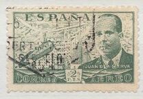 [Airmail - Juan di la Cierva - Different Perforation - Stoneprint from F.N.M.T, type LH12]