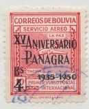 [Airmail Stamps - Surcharged "XV ANIVERSARIO - PANAGRA - 1935-1950" and value, प्रकार EK5]