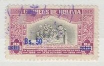 [Currency Revaluation - Founding of La Paz stamps of 1951 Surcharged, тип FV2]