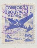 [Airmail Stamps - The 25th Anniversary of the Lloyd Aereo Boliviano, type FM4]