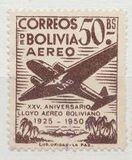 [Airmail Stamps - The 25th Anniversary of the Lloyd Aereo Boliviano, type FM6]