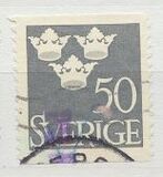 [King Gustaf VI Adolf of Sweden & Tree Crowns - Without Imprint, Typ BM17]