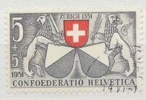 [Pro Patria - Zurich - The 600th Anniversary of the Confederation, type VB]