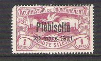 [No. 16-26 Overprinted "Plébiscite 20 mars 1921.", タイプ E10]