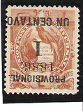 [Issue of 1886 Overprinted "PROVISIONAL" and Surcharged, tyyppi P]