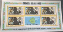 [The 100th Anniversary of U.P.U. - Issues of 1974 of Grenada, but inscribed "GRENADA GRENADINES", Typ AA]
