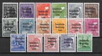 [Joint Allied Occupation Zones Stamps Overprinted "Sowjetische Besatzungs Zone", Typ B]