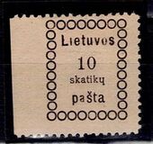 [First Vilnius Printing - Thin Value Figures, type A]