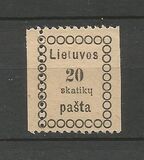[Second Vilnius Printing - Thick Value Figures, type B2]