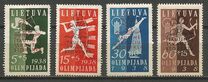 [No 421-24 Overprinted - Inscription "TAUTINE - SKAUCIU - STOVYKLA", type BF]