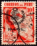 [Overprinted with Arms of Peru and Surcharged 10 CTVS, Tipi HX2]