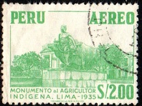 [Airmail - Personalities, Nature and Culture of Peru, type NE]