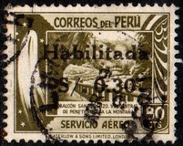 [Airmail - Issues of 1938 Overprinted "Habilitada S/o." and Surcharged, type IM1]