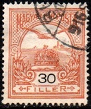 [Turul over Crown of Saint Stephen - Different Perforation, type F54]
