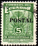 [Overprinted "POSTAL", type YS]