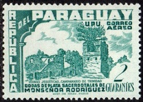[Airmail - The 25th Anniversary of Sacerdotal of Agustin Rodriguez, 1900-1968 - Jesuit Ruins, tegund XNK]