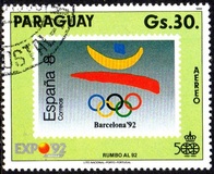 [Airmail - The 500th Anniversary of the Discovery of America - Olympic Games - Barcelona, Spain - World Exhibition "EXPO '91" - Sevilla, Spain, type DVT]