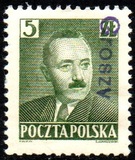 [No. 518-526 Overprinted GROSZY in Different Colors and Fonts, Tüüp INT]