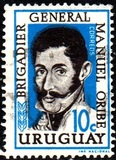 [The 104th Anniversary of the Death of Manuel Oribe, 1792-1857, type OJ]