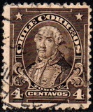 [Personalities - Inscribed "CHILE CORREOS", type AN1]