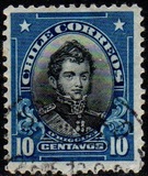 [Personalities - Inscribed "CHILE CORREOS", type AO1]