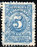 [Coat of Arms and Figures - Imprint: Lit. J.L. Arango Medellin. Col., тип FP3]