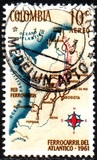 [Airmail - Completion of Colombia Atlantic Railway, τύπος ACW1]
