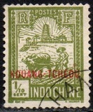 [Indochinese Postage Stamps Overprinted "KOUANG-TCHÈOU", type G]