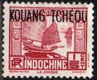 [Indochinese Postage Stamps Overprinted "KOUANG-TCHÈOU", Tip J1]