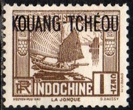 [Indochinese Postage Stamps Overprinted "KOUANG-TCHÈOU", Tip J5]