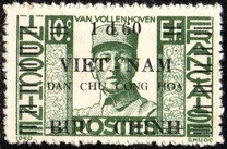 [Independence - Indochina Postage Stamps Overprinted "VIET-NAM DOC-LAP TU-DO HANH-PHUC" & Postal District, type E]