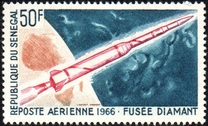 [Airmail - Start of French Space Satellites, տեսակ FD]