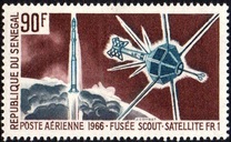 [Airmail - Start of French Space Satellites, տեսակ FE]
