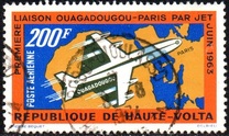 [Airmail - The 1st Jet Flight Ouagadougou - Paris, type BP]