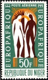 [Airmail - European-African Economic Convention EUROPAFRIQUE, 유형 AO]