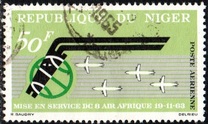 [Airmail - The 1st Anniversary of "Air Afrique" and DC-8 Service Inauguration, 유형 AT]