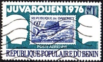 [Airmail - Youth Stamp Exhibition "Juvarouen 76" - Rouen, France, type Q]