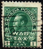 [King George V in Admiral Uniform Overprinted "War Tax", Tip AL]