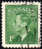 [King George VI - Inscription: "POSTES POSTAGE", տեսակ EJ]