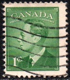[King George VI - Inscription: "POSTES POSTAGE", տեսակ EJ]
