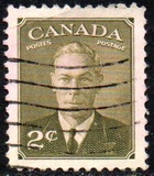 [King George VI - Inscription: "POSTES POSTAGE", տեսակ EK1]